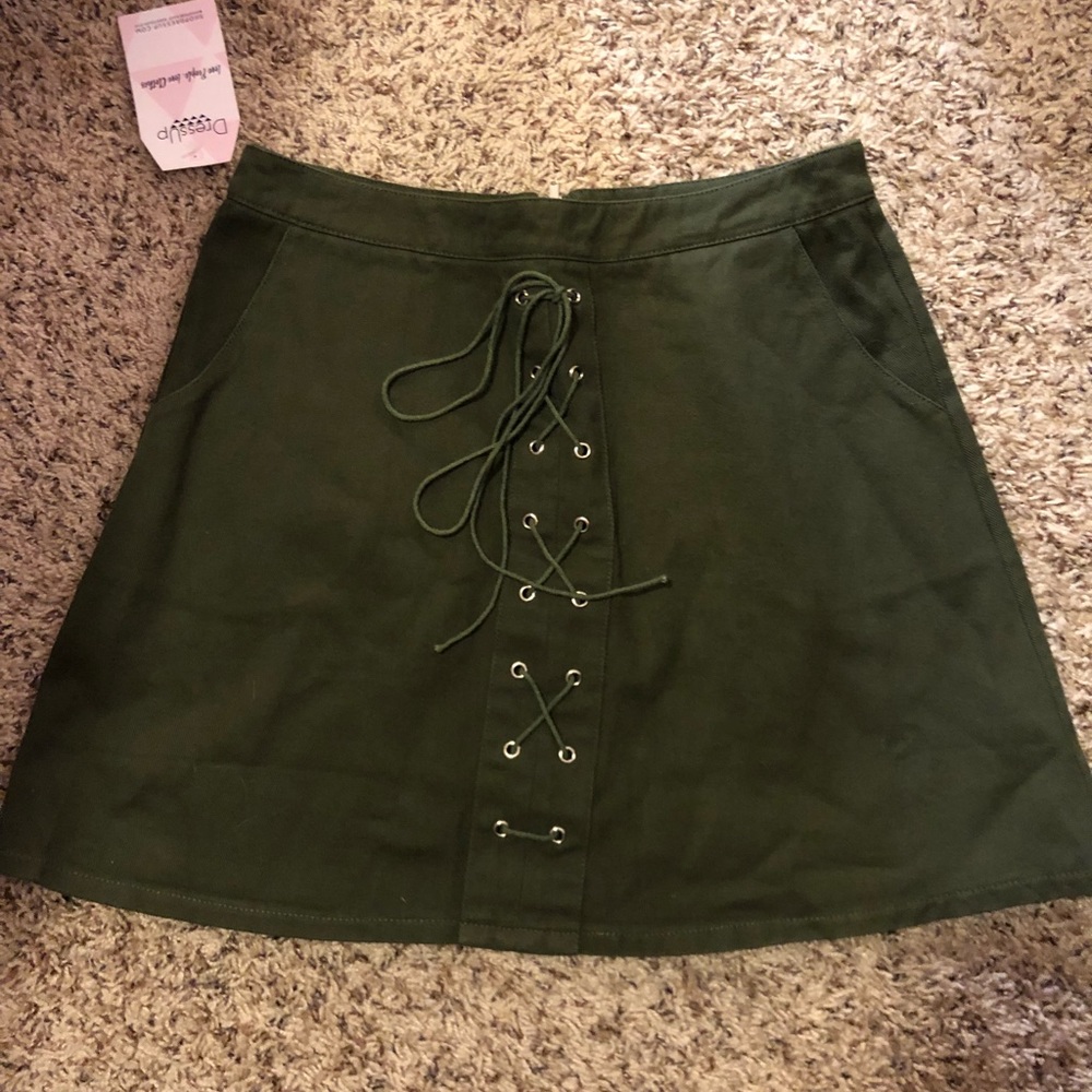 Dress Up army green BRAND NEW SKIRT